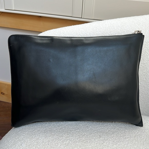 RARE Fendi Monster Interlocking Calf Slim Clutch Zippered Pouch Set - Picture 8 of 15